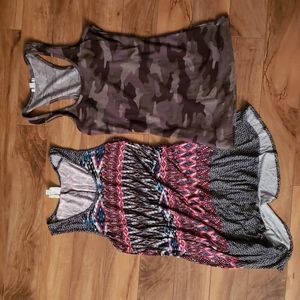 2 for 1 tank tops soft army camouflage and southwest tribal print jersey